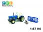 Preview: Set Traktor Fortschritt ZT303 mit Doppelbereifung und Silogabel T301 blau / blau
